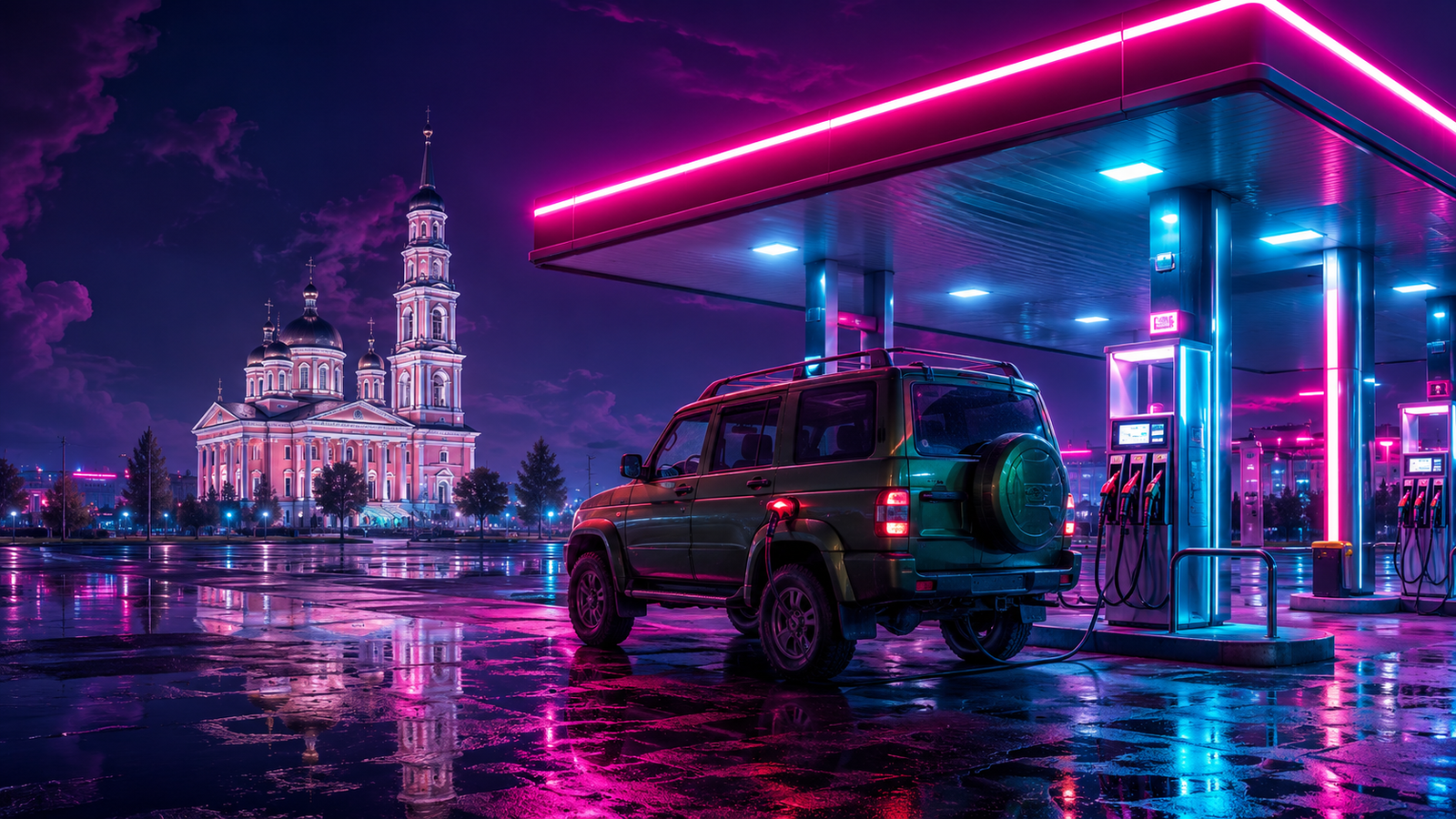 Карта заправок Инсаре с наличием топлива