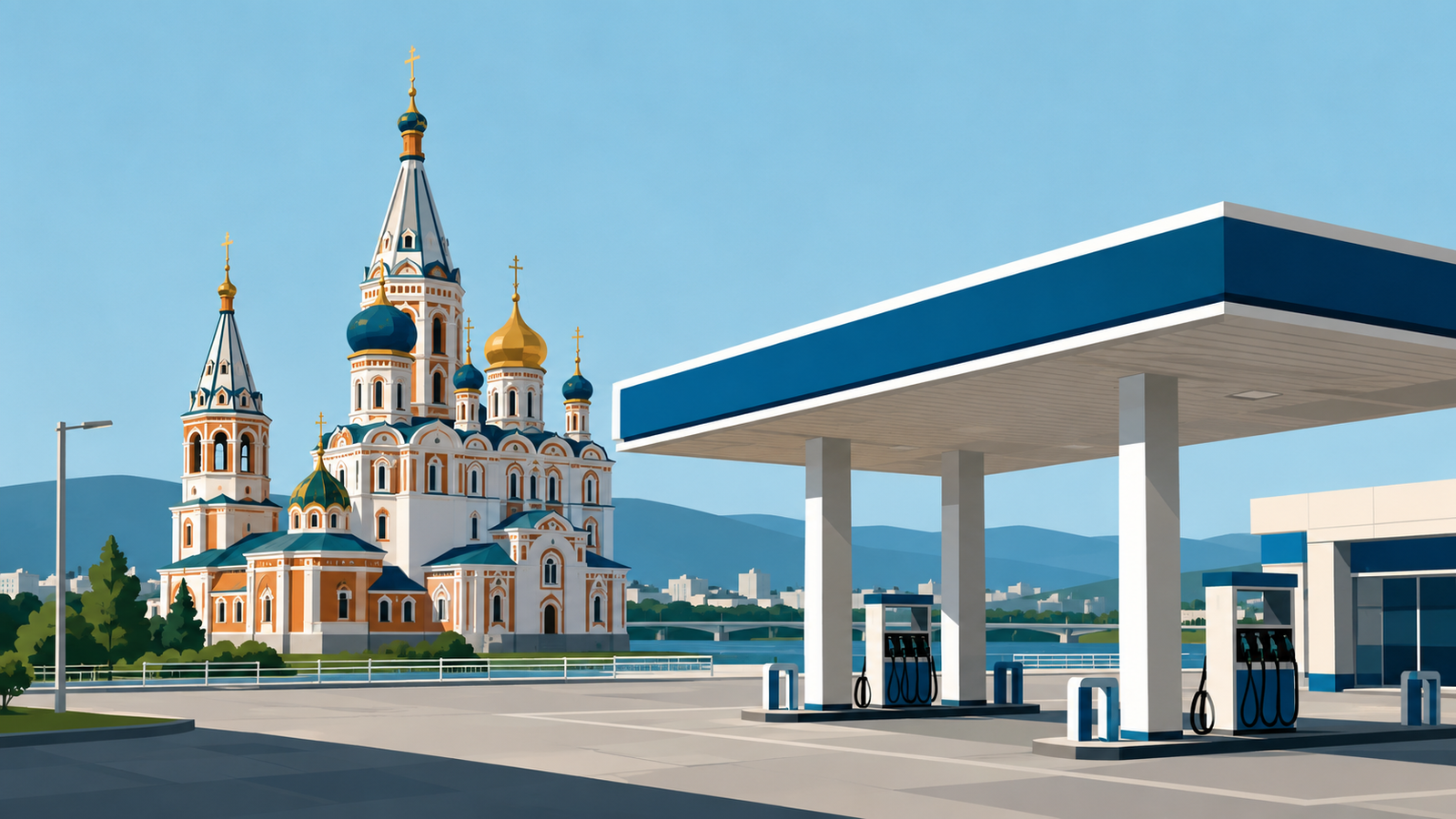 Карта заправок и наличие бензина в Иркутске