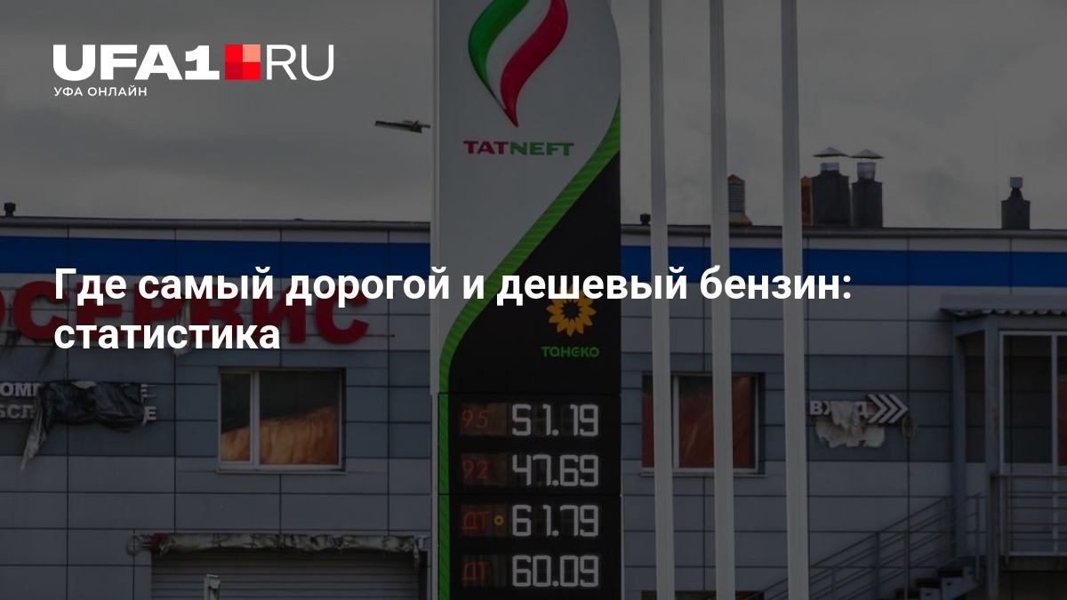 Где самый дорогой и дешевый бензин: статистика — ufa1.ru
