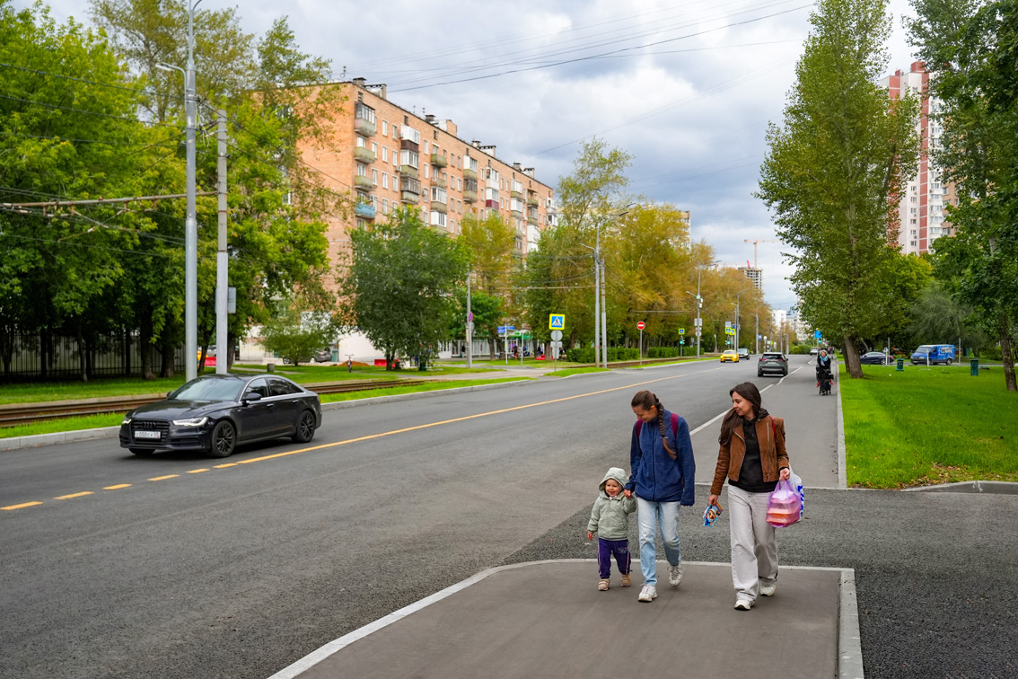 Дорожное покрытие отремонтировано на Загородном шоссе в Москве — Московская правда