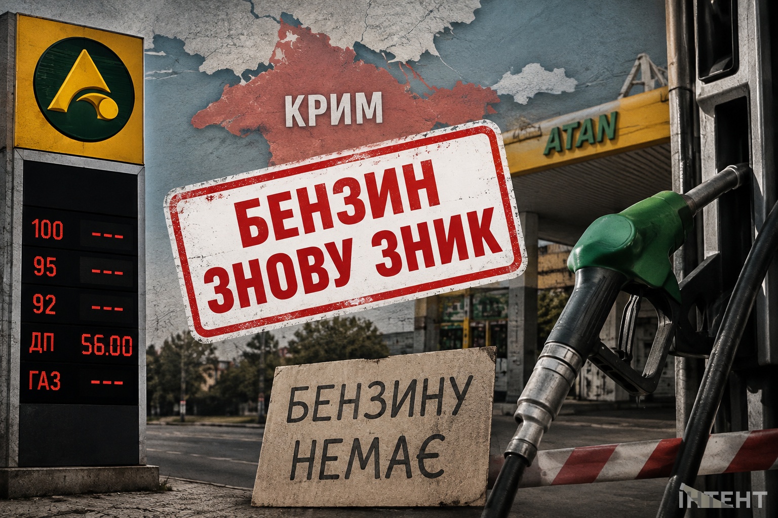 В Крыму снова исчез бензин с большинства АЗС — Інтент