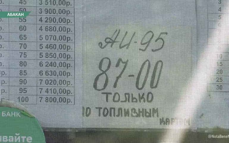 В Хакасии сократились поставки бензина АИ-95 — Медиагруппа "Юг Сибири"