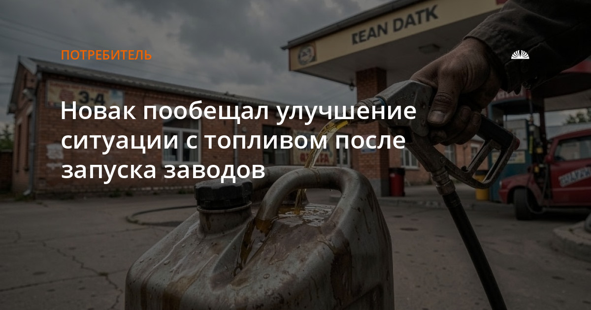 Новак пообещал улучшение ситуации с топливом после запуска заводов — Алтапресс