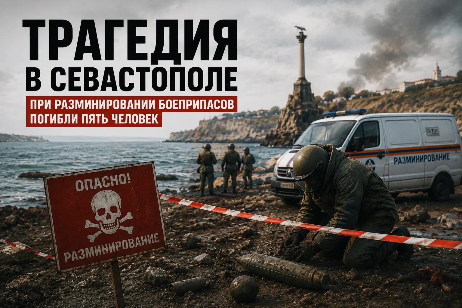 Четверо пиротехников МЧС и охранник погибли при разминировании боеприпасов ВСУ в Севастополе — Блокнот Краснодар