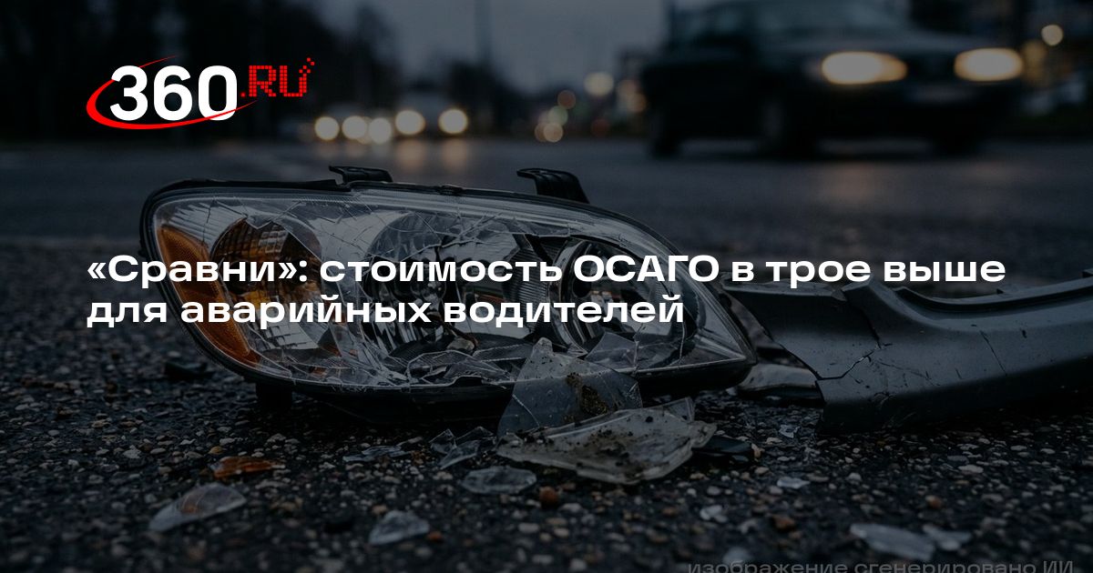 Сравни»: стоимость ОСАГО в трое выше для аварийных водителей — 360.ru