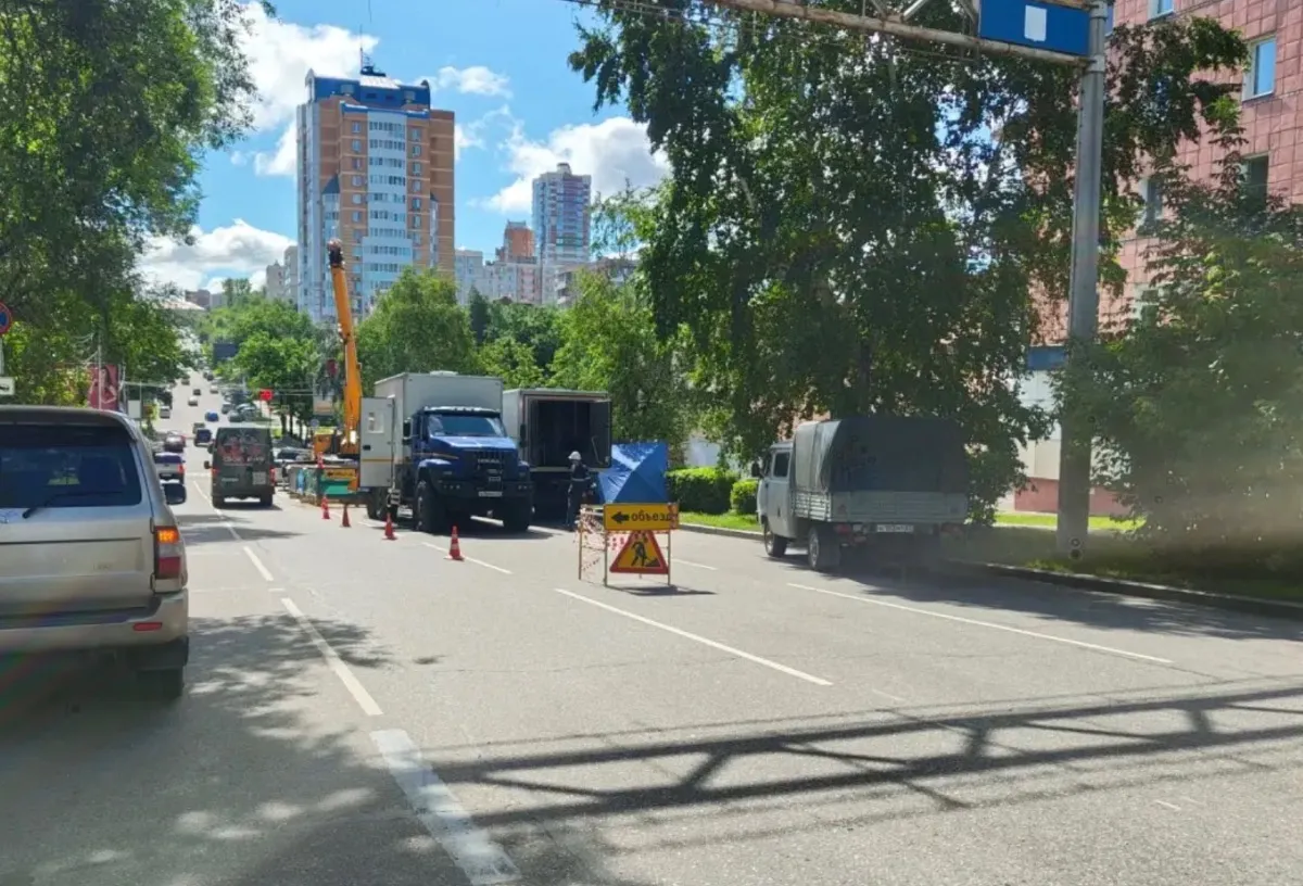 Ремонт тепломагистрали стартовал на улице Дзержинского в Хабаровске — Хабаровский край сегодня