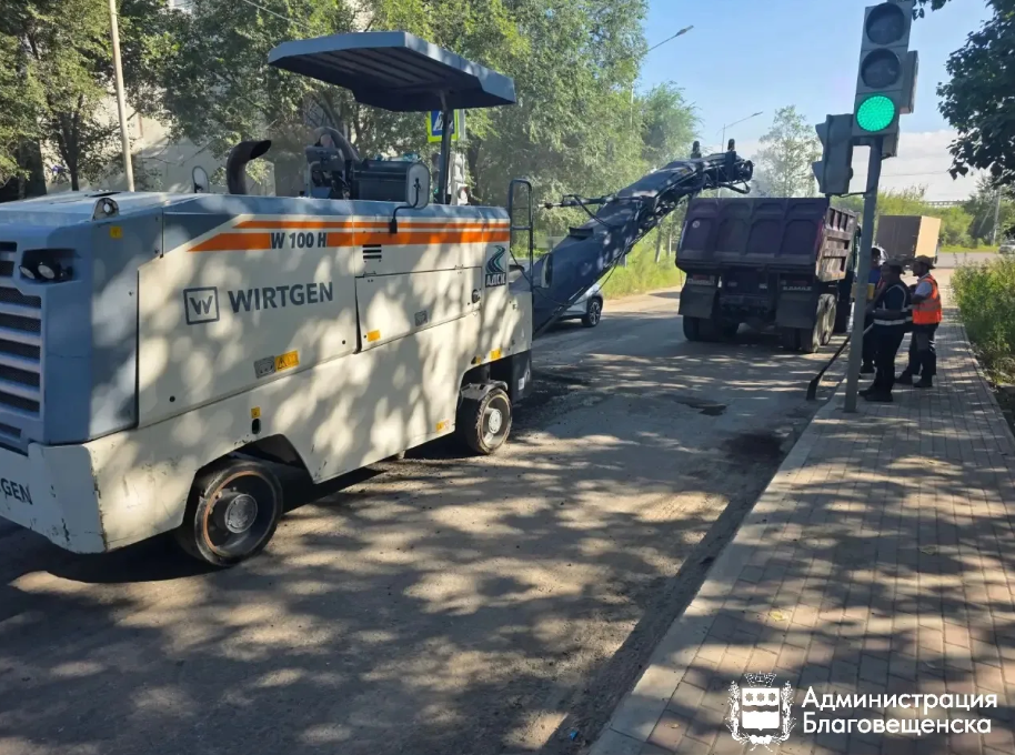 Дороги на восьми улицах в Благовещенске стали ровнее — amur.info