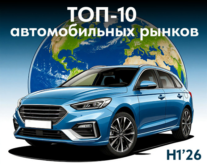 ТОП-10 стран по продажам автомобилей в 1 полугодии 2026 года — агентства «Автостат