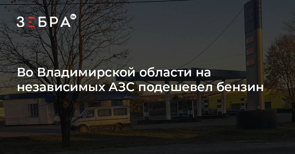 Во Владимирской области на независимых АЗС подешевел бензин — Зебра ТВ