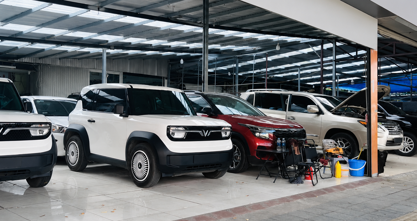 Рынок подержанных автомобилей переживает спад из-за постоянного снижения цен на новые автомобили, что побуждает дилеров разрабатывать стратегии для привлечения клиентов. — Vietnam.vn