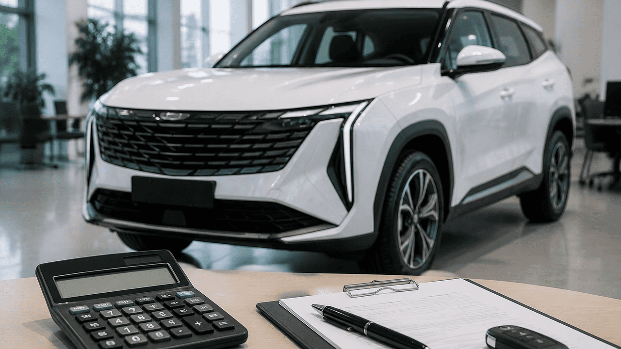 Новый Geely Atlas за 87 900 BYN: считаем переплату при покупке в кредит и лизинг — Myfin.by