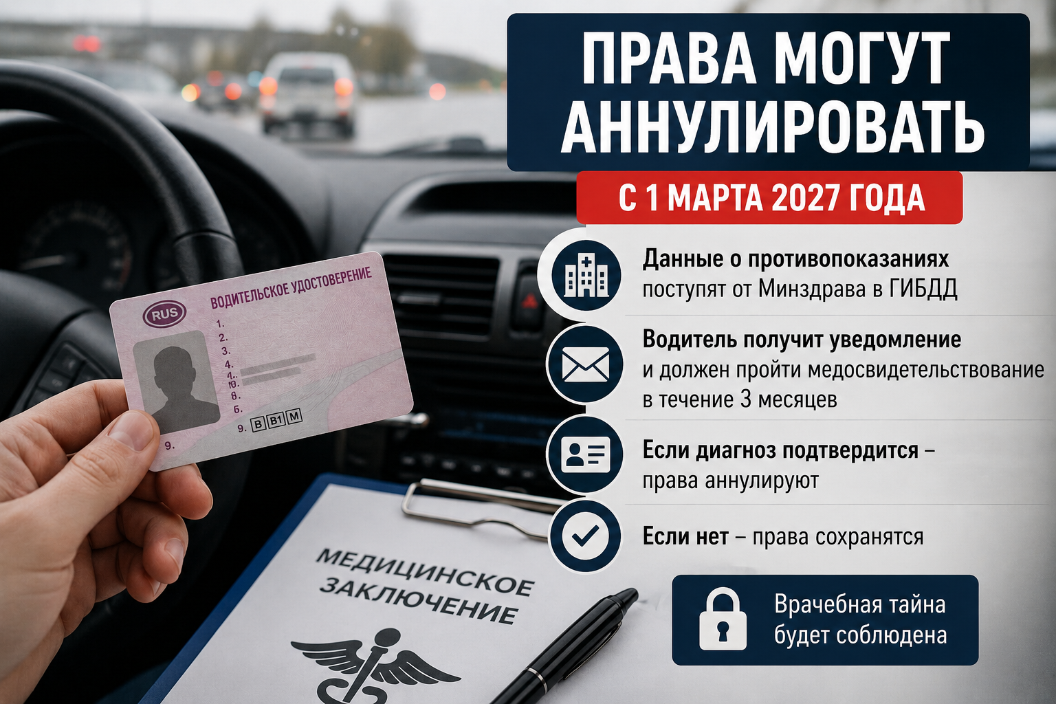Водителям озвучили новый порядок аннулирования прав - объясняем, в чём суть и что делать — IrkutskMedia