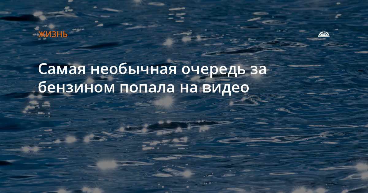 Самая необычная очередь за бензином попала на видео — Алтапресс