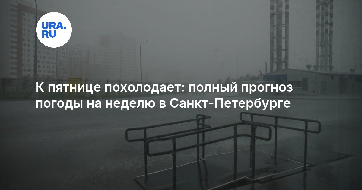 К пятнице похолодает: полный прогноз погоды на неделю в Санкт-Петербурге — URA.RU