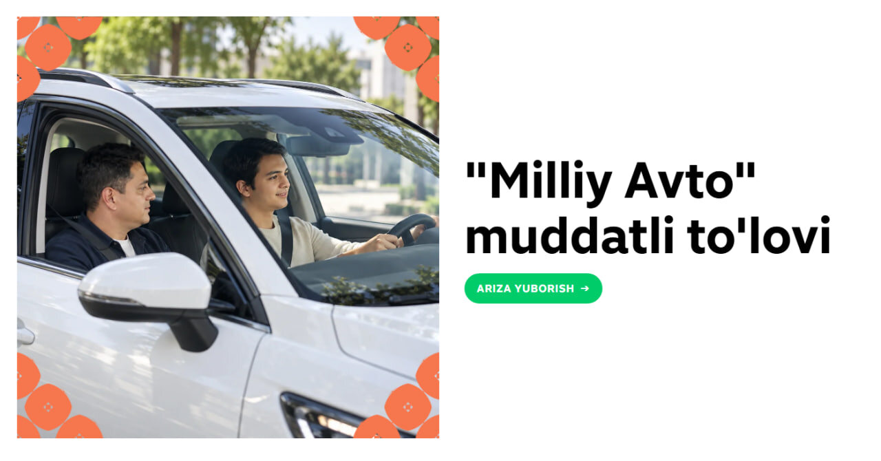 Агробанк предлагает автокредит под 0% для самозанятых — UZ24