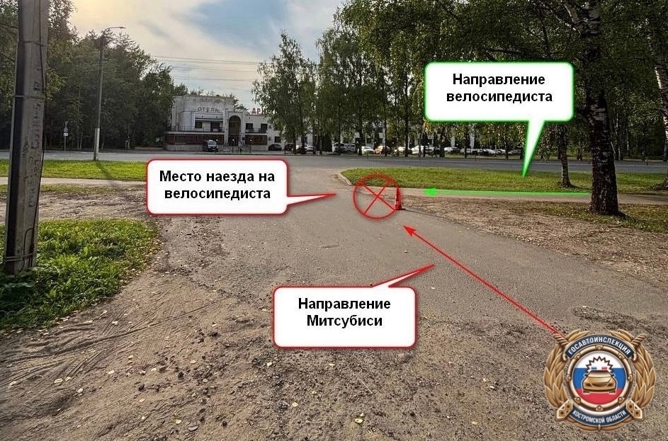 В Костроме велосипедист попал под машину на проспекте Мира — K1NEWS