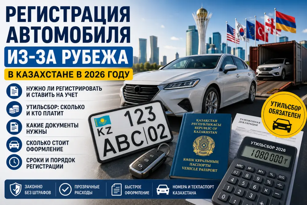 Регистрация автомобиля из-за рубежа в Казахстане в 2026 году — timeskz.kz