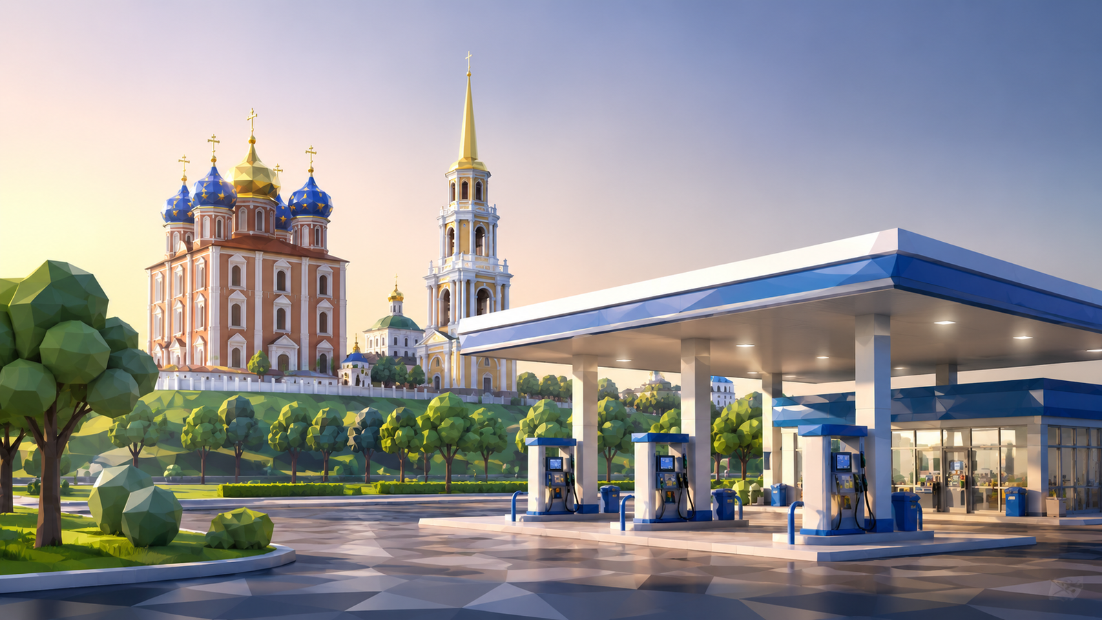 Карта заправок и наличие бензина в Рязани