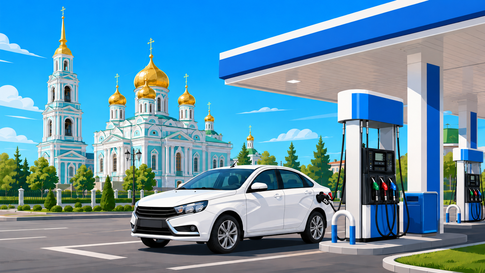 Карта заправок Тамбове с наличием топлива