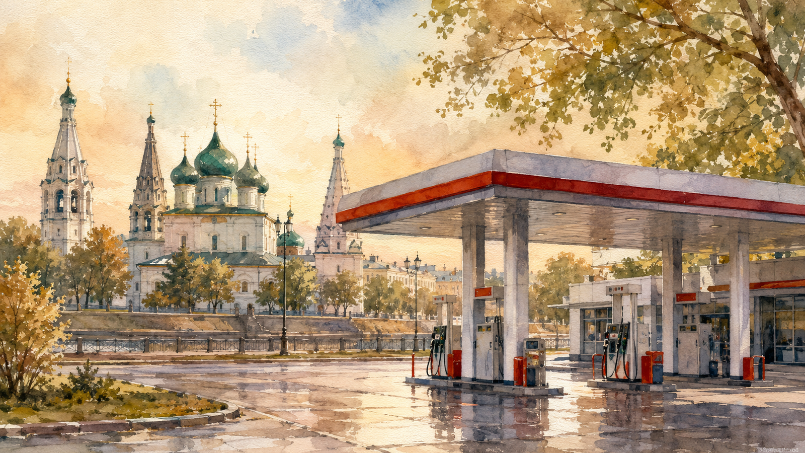 Карта заправок и наличие бензина в Ярославле