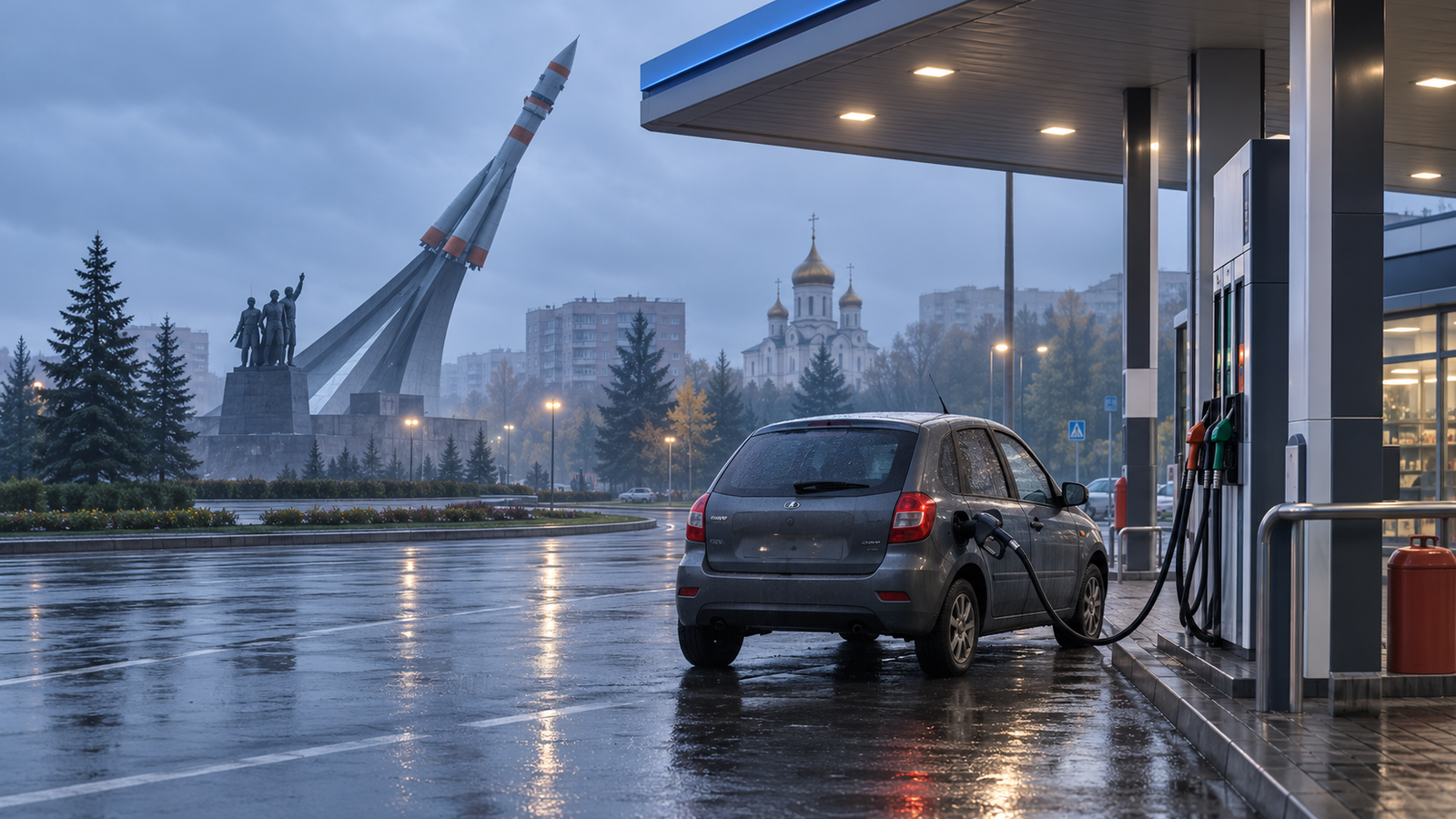 Карта заправок Ясном с наличием топлива